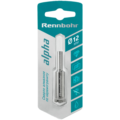 Сверло алмазное по керамограниту и керамике 12мм "Rennbohr"