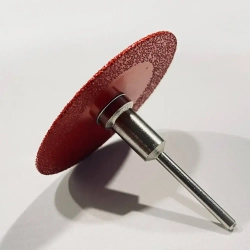 Диск алмазный " Красный ДРАКОН " 3 штс оправкой для гравера по керамограниту/стеклу 50 мм/80-100Grit