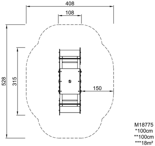 Горизонтальные качели «Океан»