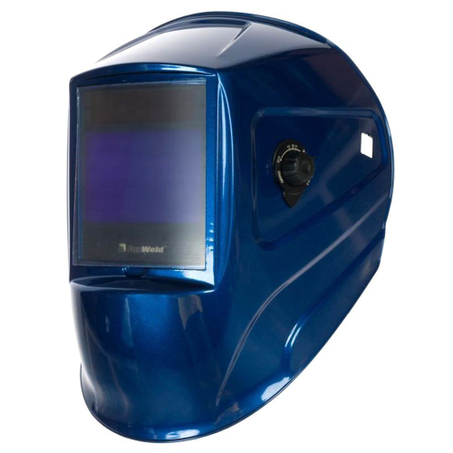 Маска сварщика хамелеон, с ручной регулировкой, FoxWeld, Gefest 9500V, 4 DIN, 13 DIN, син, 5292