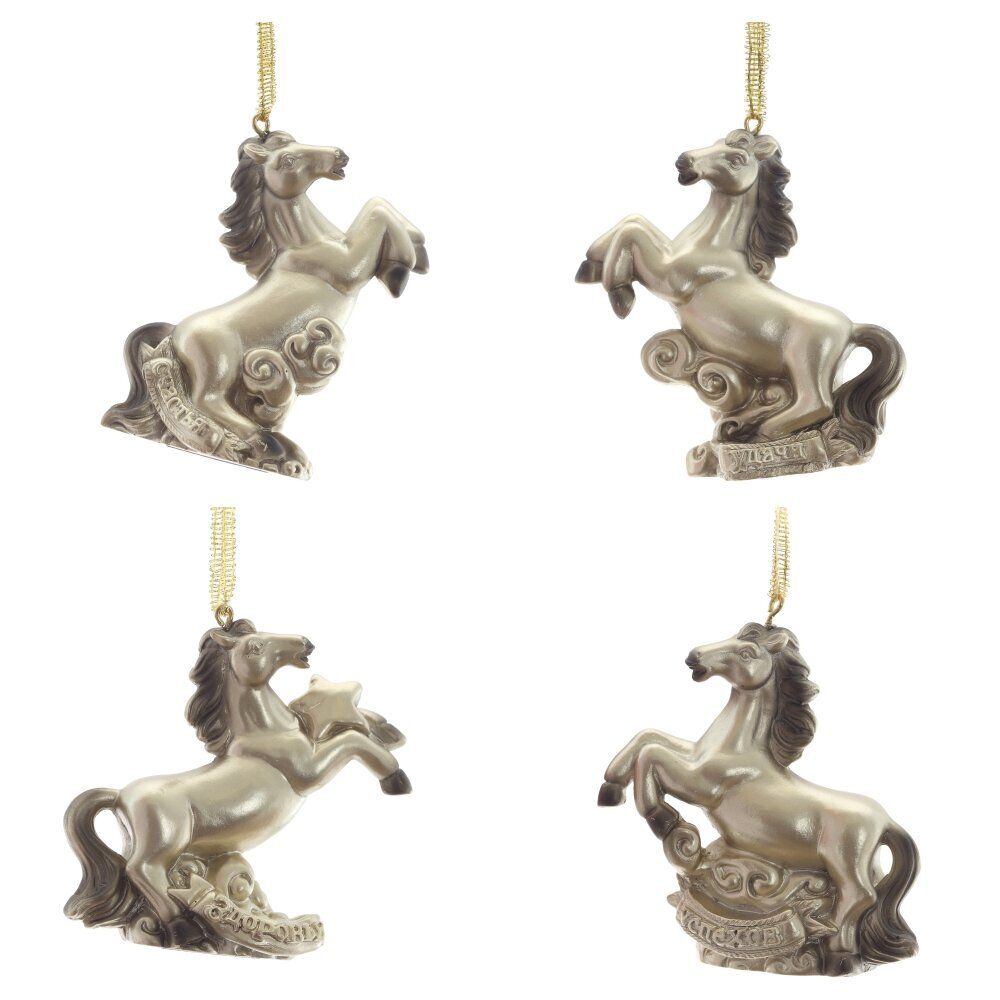 GAEM Фигурка декоративная подвесная "Лошадка", L6,5 W3 H7 см, 4в.
