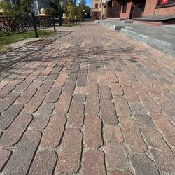 Тротуарная плитка Арена - Листопад гранит Арабская ночь, комплект из 2 видов плит