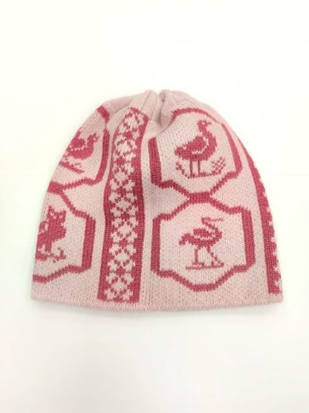 Шапка пуховая ШП002-15 розовая