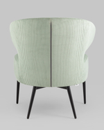 Кресло лаунж Royal Stripes велюр фисташковый