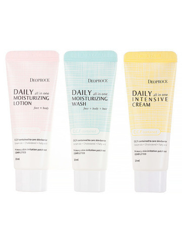 DEOPROCE Средства для лица уходовые, набор 20мл*3шт
