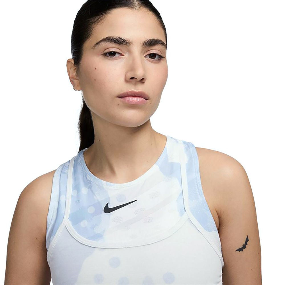 Платье Nike W Dry FIT SLAM DRESS MB PRT, белое