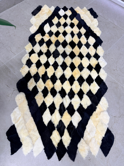 Меховой Коврик прикроватный накидка на кресло из овчины