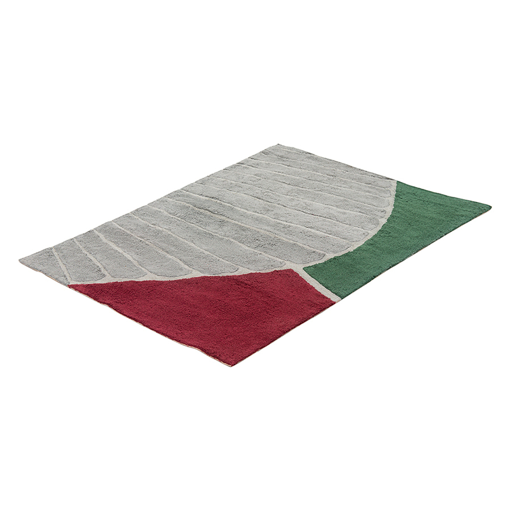 Ковер из хлопка с рисунком tea plantation из коллекции terra, 160х230 см