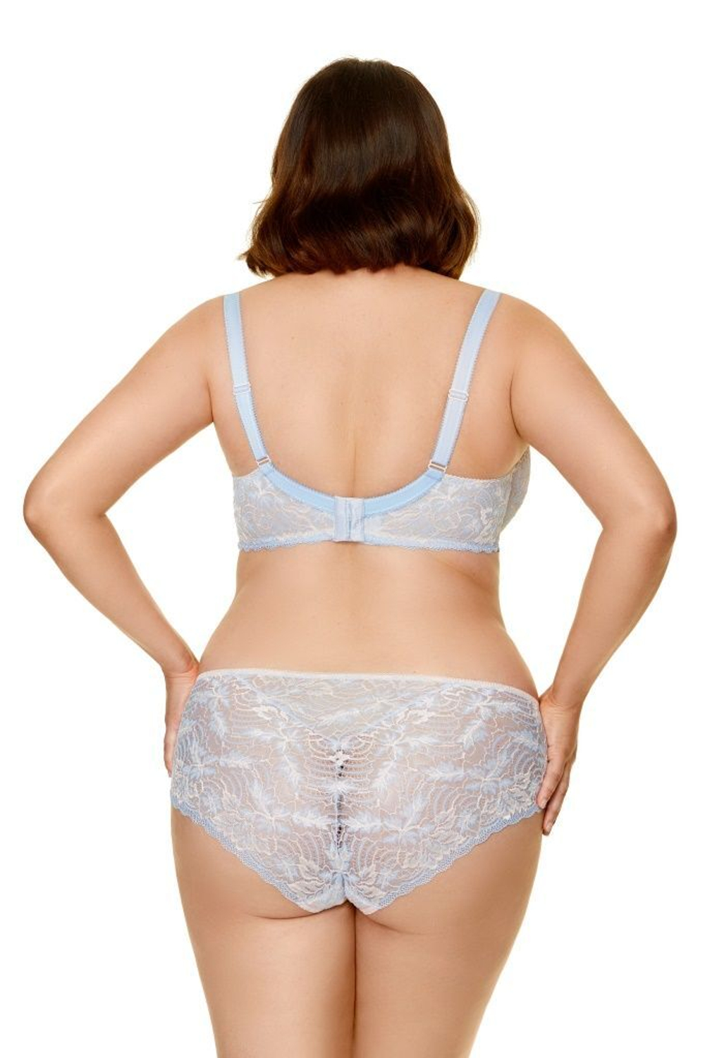 Бюстгальтер-балконет Manila (Размер: 70F) (Цвет: белый с голубым)