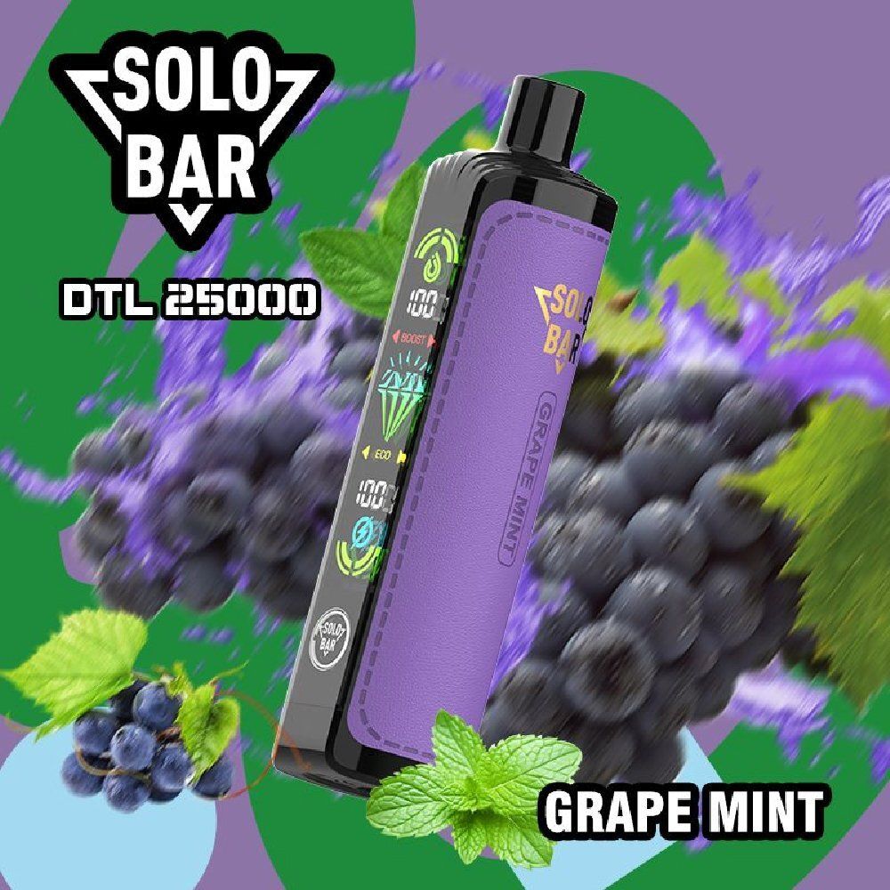 SOLOBAR DTL 25000 - Grape Mint (5% nic)