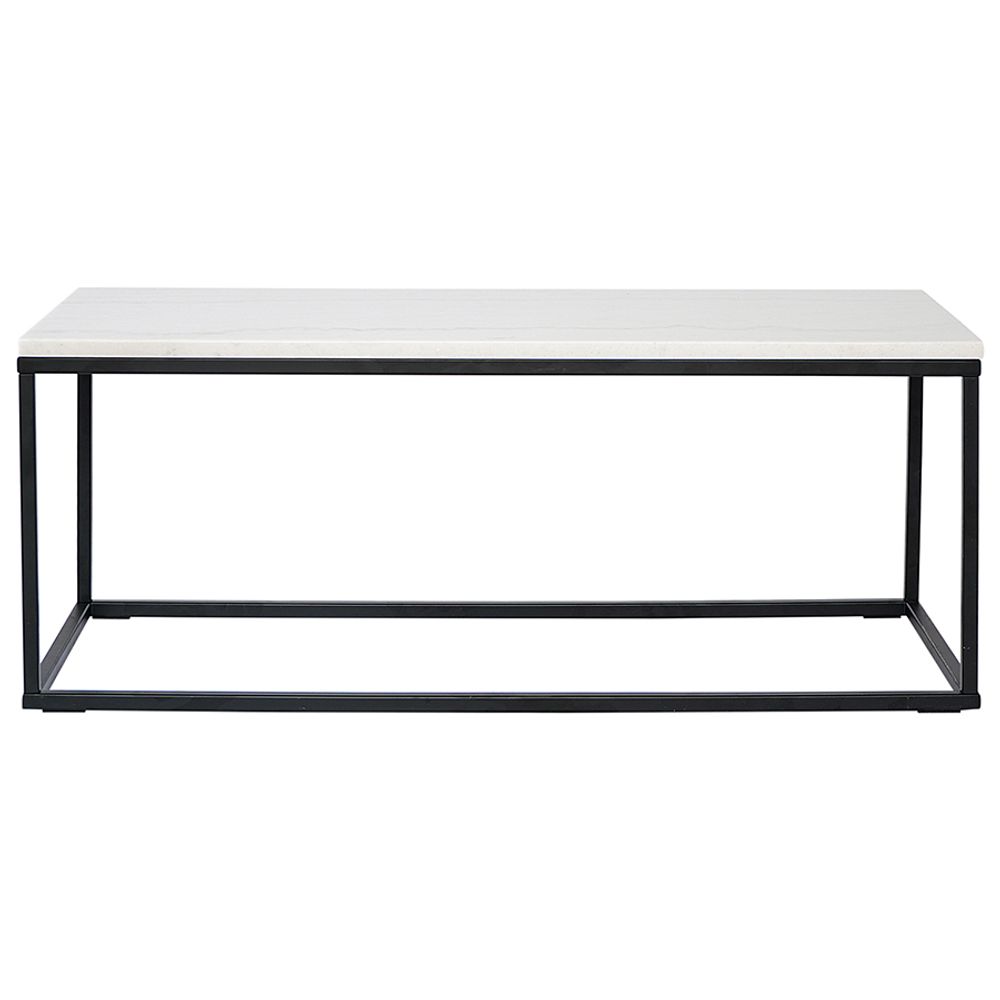 Столик журнальный Mayen, 90х40 см, белый/черный