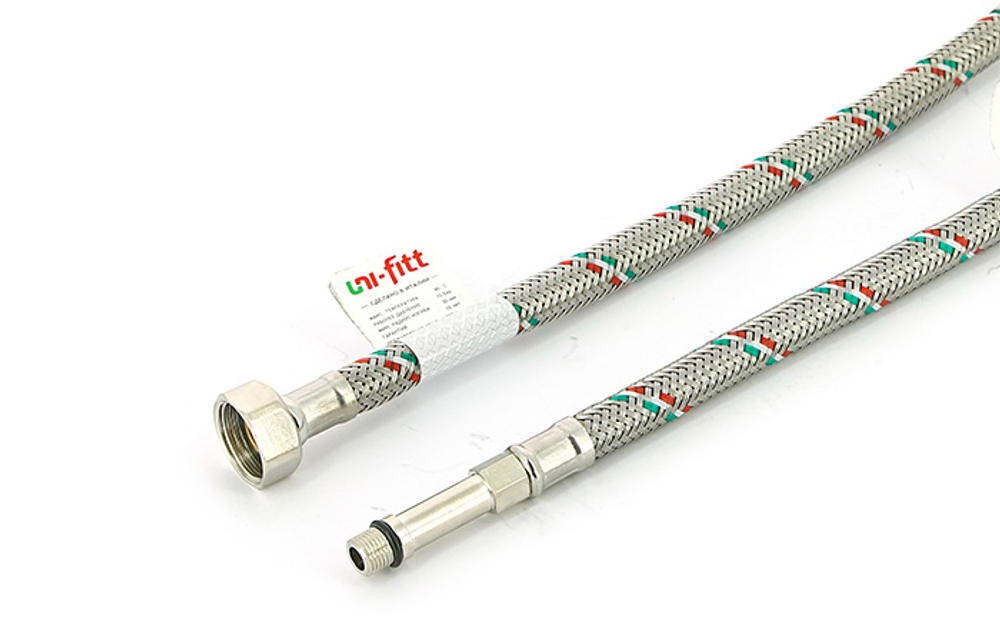 Шланг для смесителя 100см UNI-FITT длинный штуцер