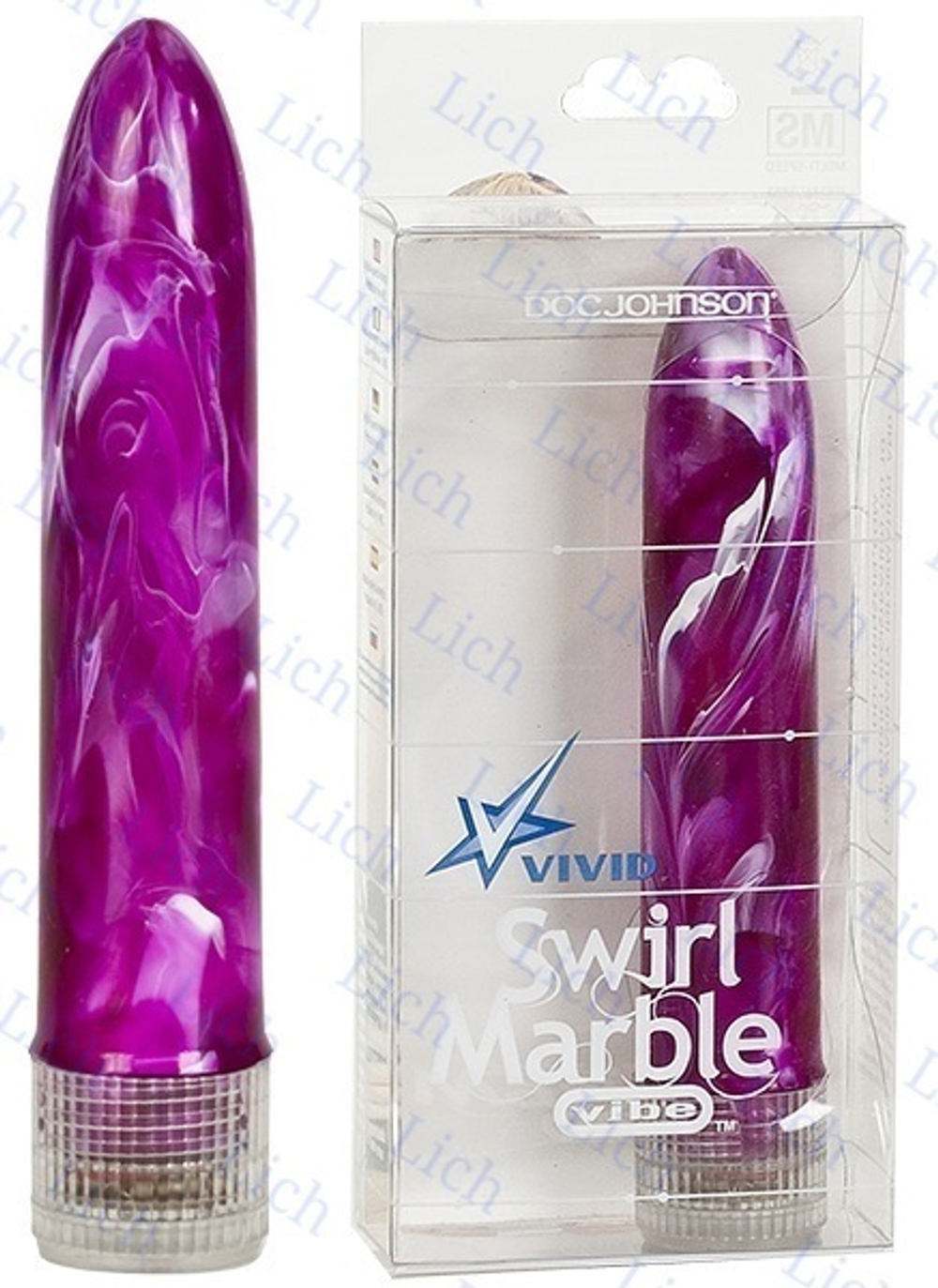 Пурпурный мультискоростной мини-вибратор SUNRISE