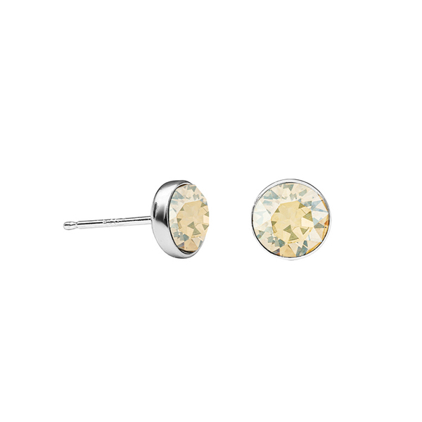 Серьги пусеты Fiore Luna Crystal Golden Shadow SWE297 CGS S