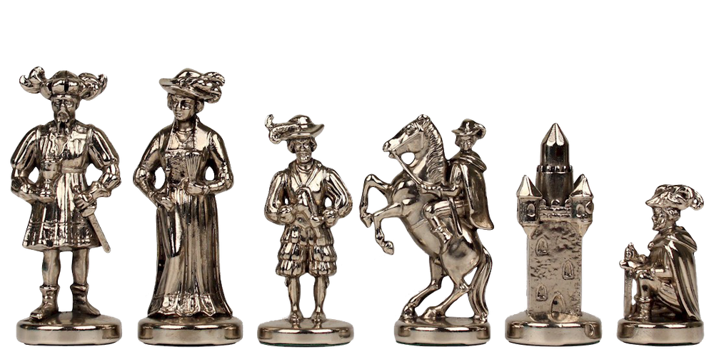 Manopoulos Шахматы бронзовые Рыцари Средневековья