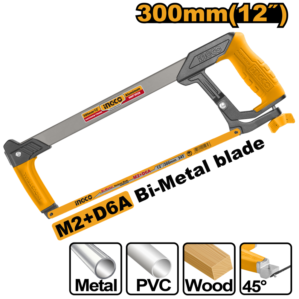 Ножовка по металлу INGCO HHF3008 INDUSTRIAL 300 мм