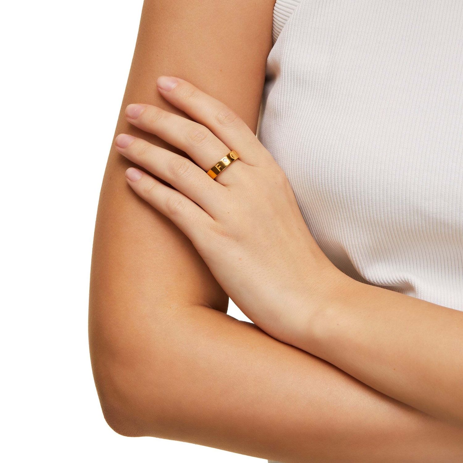 Кольцо Reminder Ring – F*CK Gold