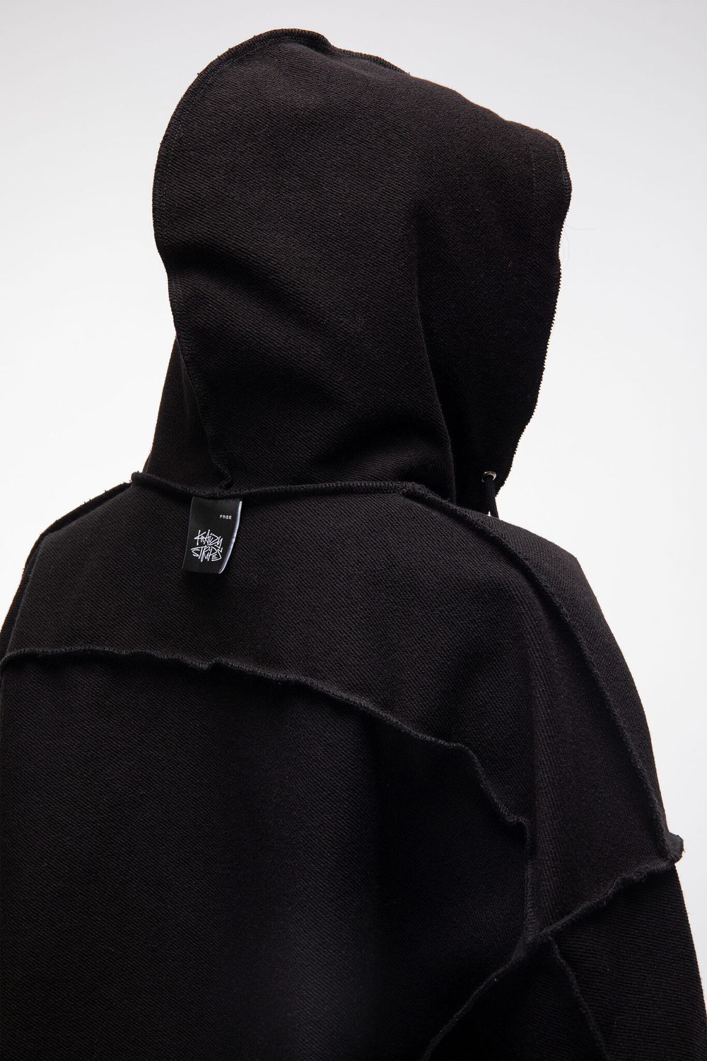 Худи Kraizy Stripes Zip Logo Heart черный