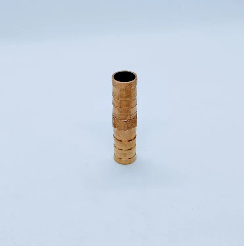 Соединитель для шлангов прямой 10 мм латунный 2 ШТУКИ