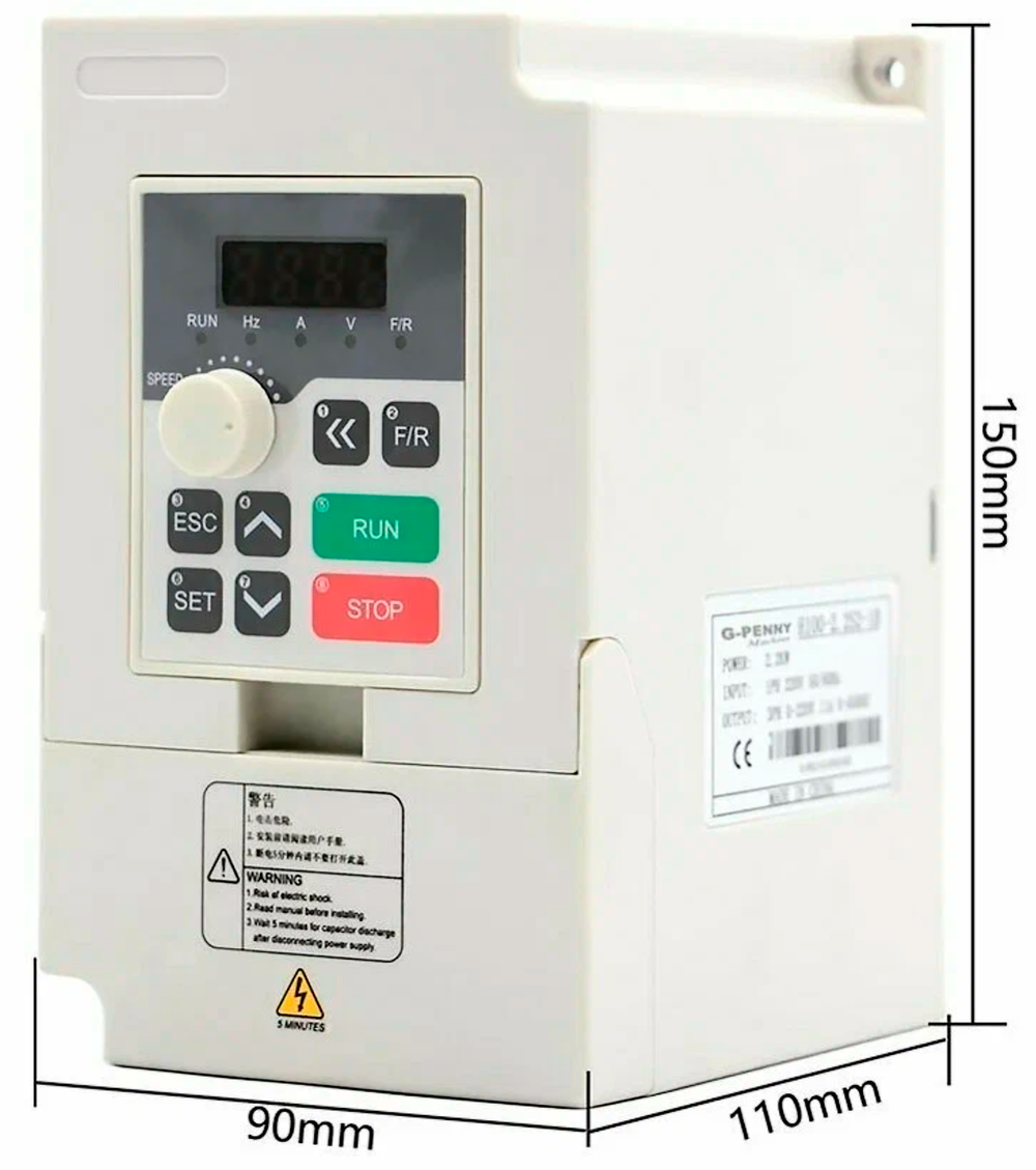 Частотный преобразователь 220 В 1500 Вт H100