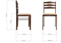 Стул деревянный Camel dirty oak / beige