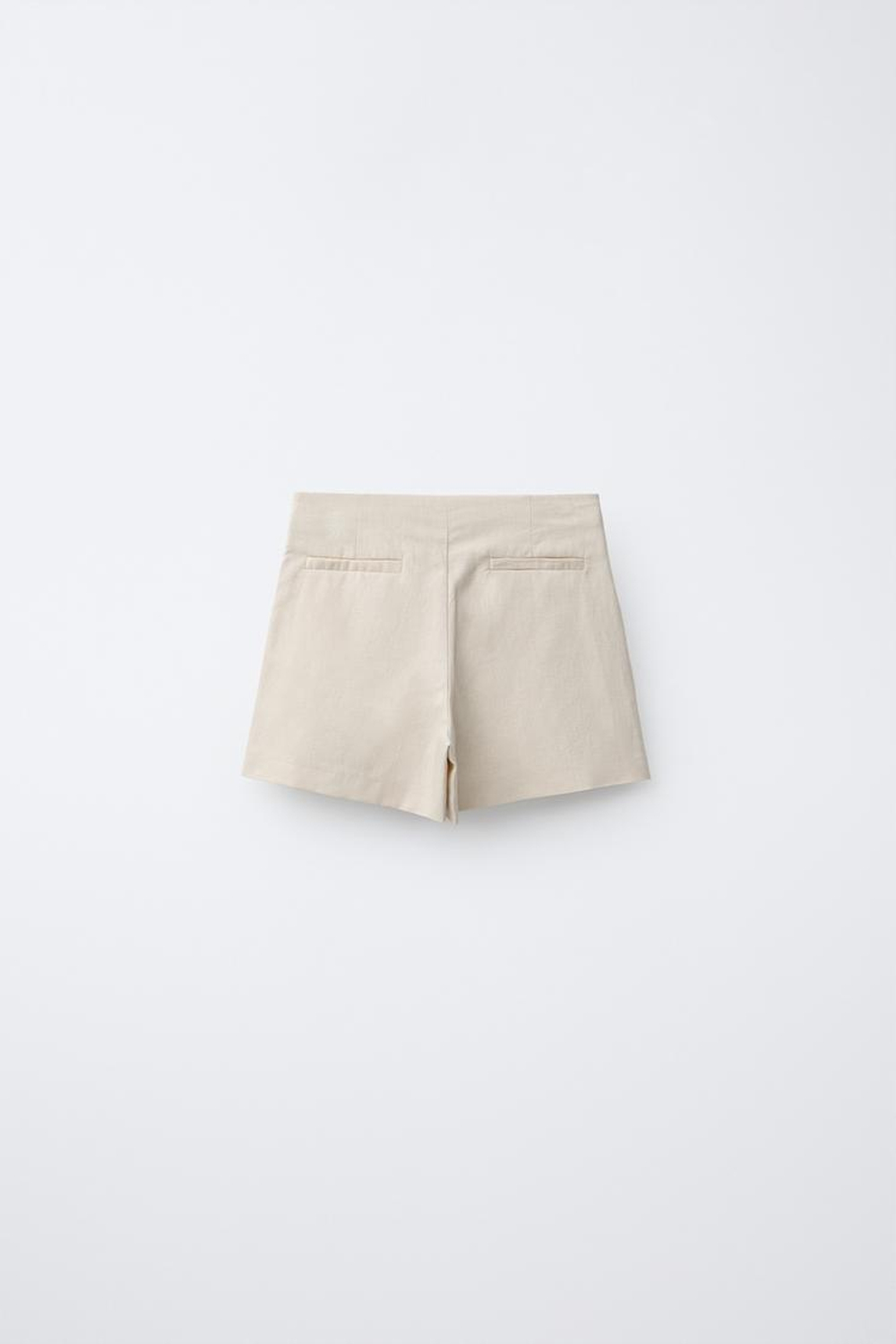 ZARA ЮБКА-ШОРТЫ СО СТРАЗАМИ, БЕЖЕВЫЙ