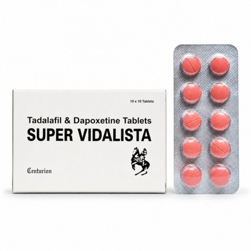 Препарат для усиления эрекции и продления полового акта Super Vidalista 80 mg (10 шт.)