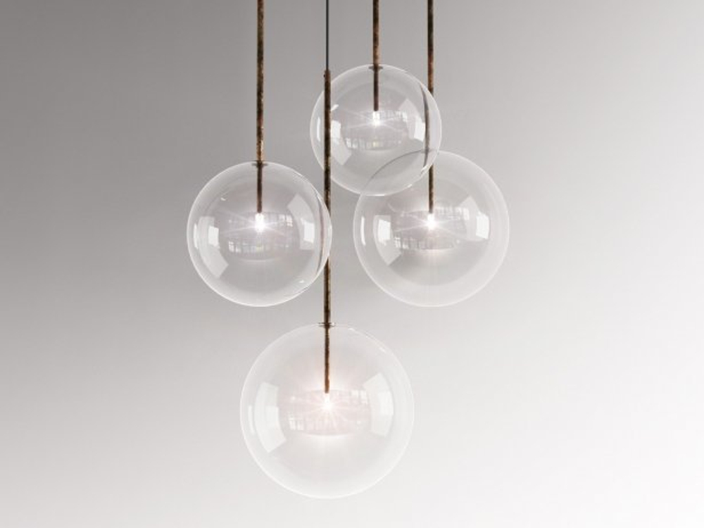 Pendant design lamp Bolle Solo by Gallotti & Radice