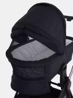 Коляска детская MOWBaby "ZOOM"PU (2в1) RA086 Silver Black