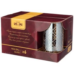 НАБОР СТАКАНОВ ИЗ 6 ШТ "БАКАРРА МЕД" 330 МЛ