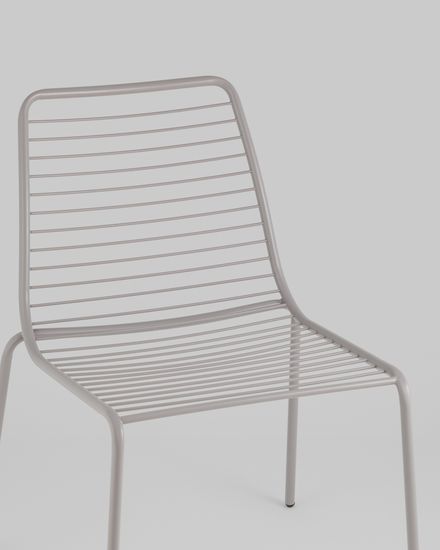 Стул Дели металл серый