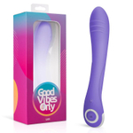 Фиолетовый вибратор для G-стимуляции Lici G-Spot Vibrator - 22,5 см. (Цвет: фиолетовый)