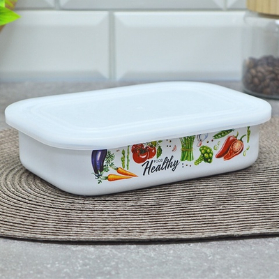 Лоток 0,8л Veggies с пластиковой крышкой тм Appetite