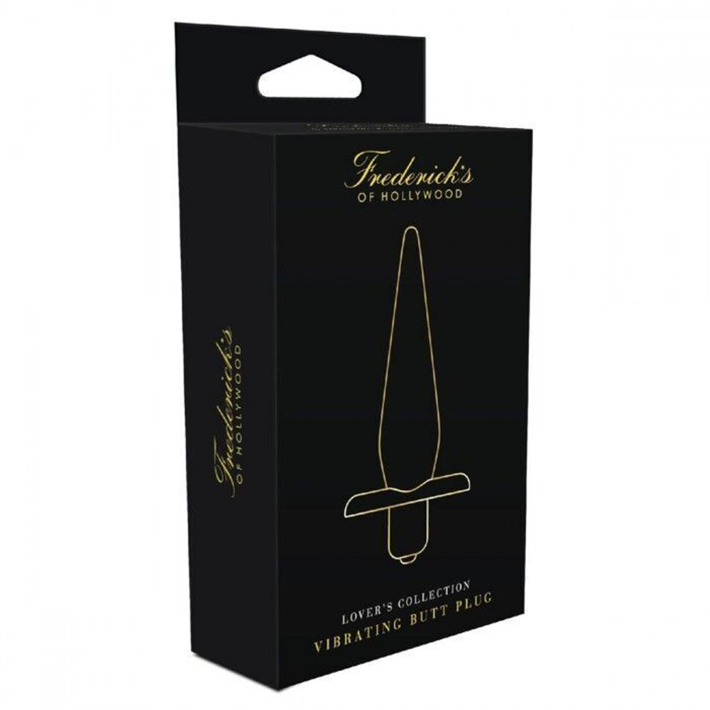 Черный анальный плаг Vibrating Butt Plug (Цвет: черный)