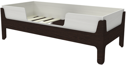 Кровать односпальная КарИВи Лотос Венге Белое Дерево