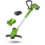 Аккумуляторный триммер Greenworks G24LT28K2, 24v, (2107107UA), 28 см, АКБ 2 А·ч и ЗУ