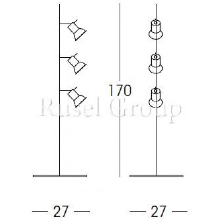 Напольный светильник Linea Light Spotty 1158