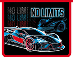 Папка д/тетрадей А5 пластиковая, молния сверху 230/190/50 "No limits 2025" (Пчелка)