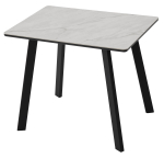 Стол М-City DISAUR Тик Так 90 Оникс, керамика, Черный каркас