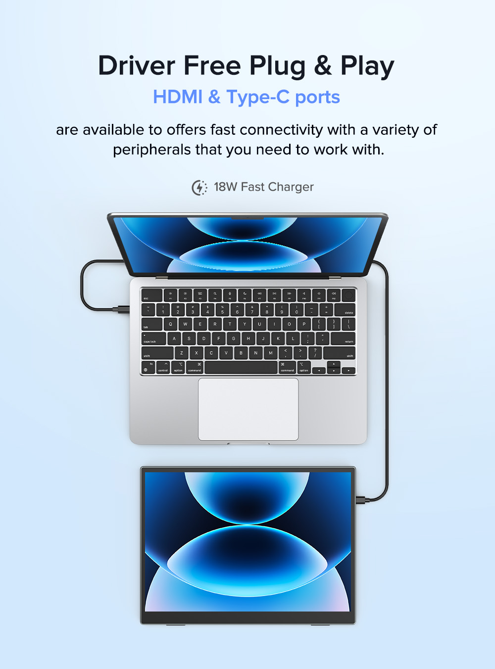 12.3" Портативный сенсорный игровой монитор Uperfect UTouch V1 1920x1280, 60 Гц, IPS