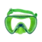 Набор маска+трубка Mares Turtle зеленый/синий