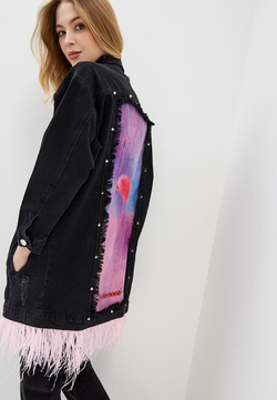 LIGVIANNI Джинсовая куртка Denim Jacket Flamingo Pink