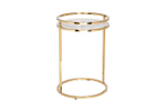 Стол журнальный Garda Decor Garda Decor мраморное стекло, золото d41*60 см