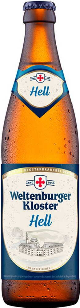 Пиво Вельтенбургер Клостер Хелл / Weltenburger Kloster Hell 0.5 - стекло