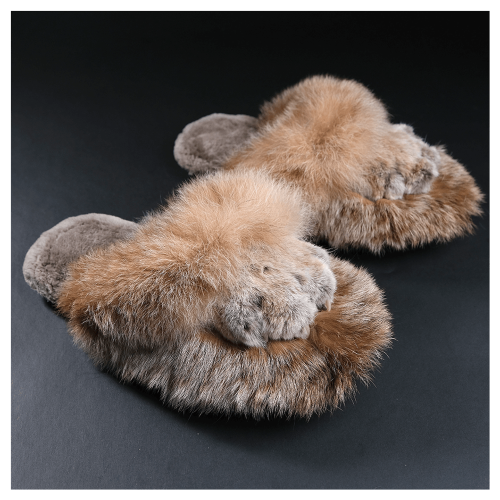 Тапки из меха «Рысянки - Подкрадушки»