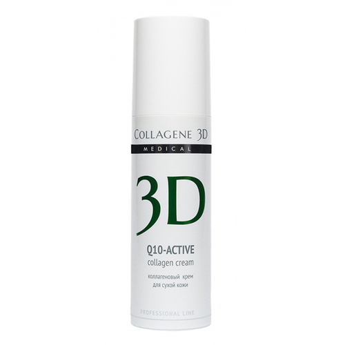 Коллагеновый крем для антиоксидантного ухода за кожей лица Medical Collagene 3D Q10-Active (проф) 30мл
