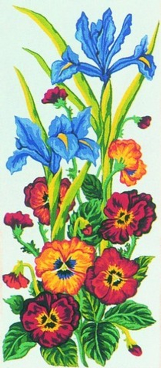 "Анютины глазки"-8013 канва с рисунком