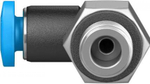 QSML-M5-3 Угловой штуцер с цанговым зажимом и резьбой