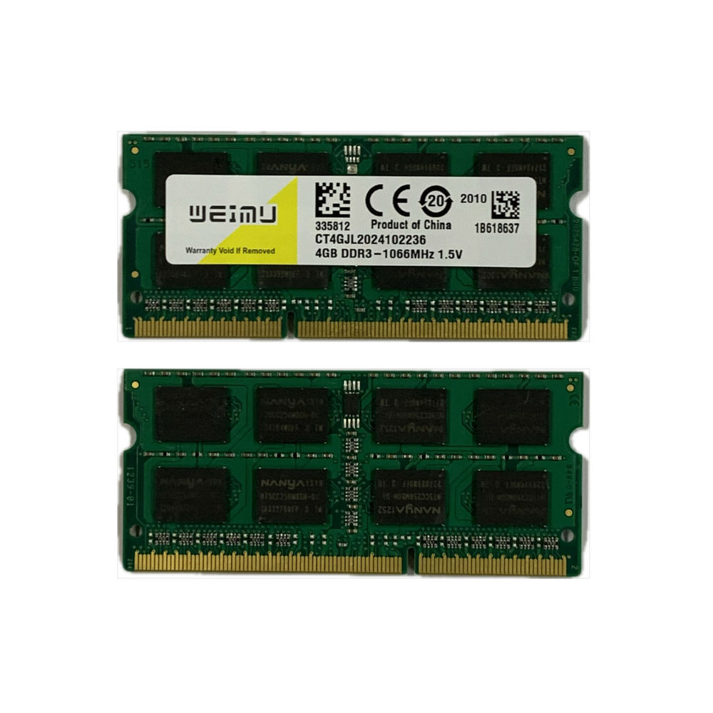 Оперативная память WEIMU DDR3 SO-DIMM 4Gb 1066Mhz PC-8500 1.5V