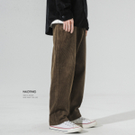 Winter Haiting прямые вельветовые повседневные брюки мужские толстые свободные